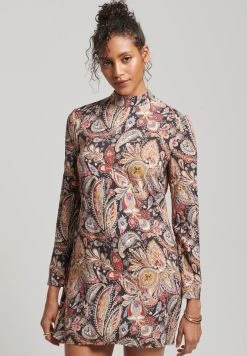 Superdry Long Sleeve Printed - Jurk - Paisley Print