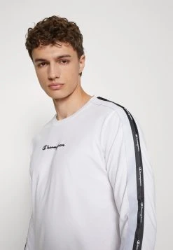 Champion Tape Crewneck Long Sleeve - Longsleeve - White -dress shop ee0d41c6489f47139c832c6718009ea6