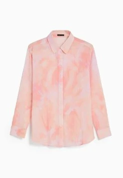 BERSHKA Long Sleeve - Overhemdblouse - Brown -dress shop eef1bf26339a4a26bb4b17d72dcc6c18