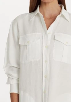 Ibilara Long Sleeve Day Dress - Blousejurk - White -dress shop f5a9a5206deb4f16b92a0d74708c662e