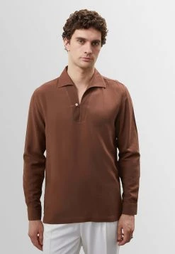 Antioch Long Sleeve - Poloshirt - Brown