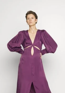 Farm Rio Cut Out Long Sleeve Dress - Cocktailjurk - Burgundy -dress shop fd0b2b6d9a234a1c9fd499a3ba8866a5