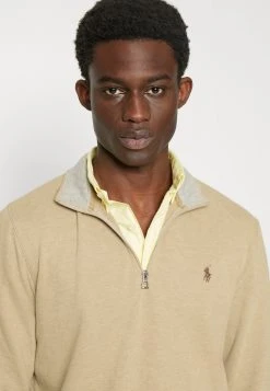 Polo Ralph Lauren Long Sleeve- Longsleeve - Luxury Tan Heather -dress shop fde3576c1fd84929967fa171923721b6