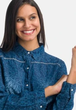 Koroshi Long Sleeve- Spijkerjurk - Azul Osc Dark Blue -dress shop ff18e5e325044a208ac0d0d7dfa7ad54